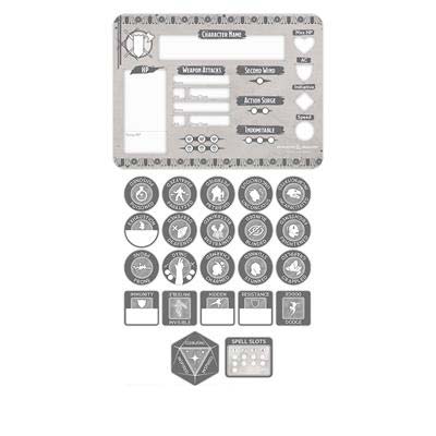 Dungeons and Dragons RPG Token Set - Fighter