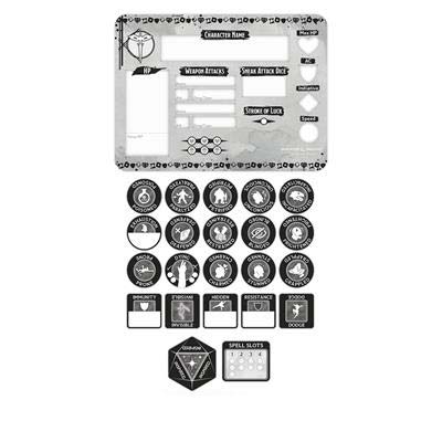 Dungeons and Dragons RPG Token Set - Rogue