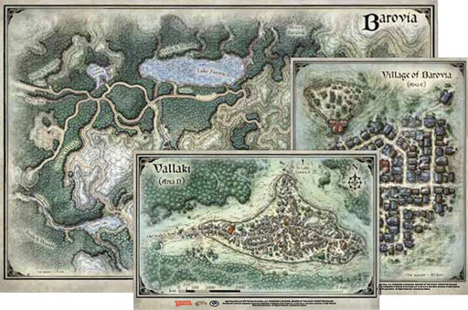 Dungeons and Dragons Curse of Strahd DnD Map Set (3)