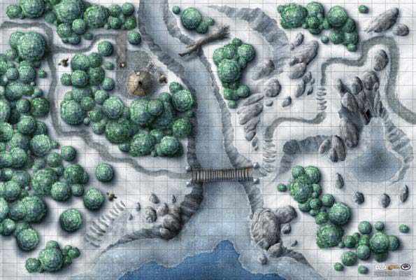 Dungeons and Dragons Icewind Dale DnD Encounter Map Set (2)