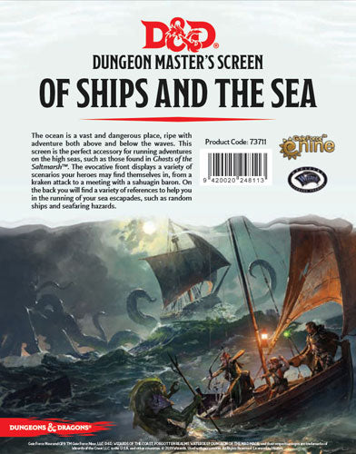 Dungeons and Dragons RPG: Of Ships and the Sea DM Screen
