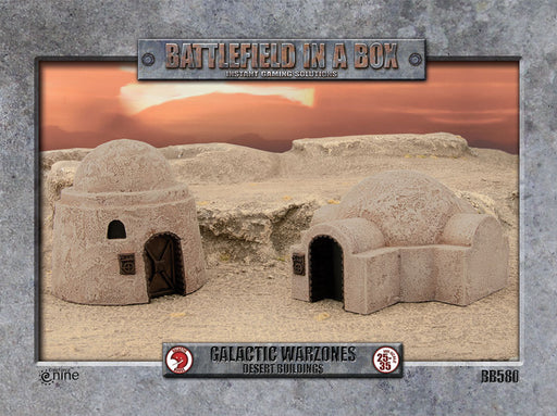 Gale Force Nine Battlefield in a Box Model - Painted Desert Buildings