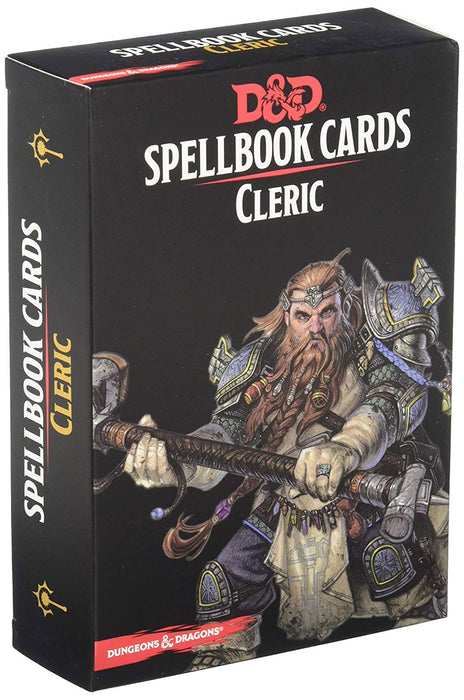 Dungeons and Dragons RPG Spellbook Cards - 153 Card Cleric Deck