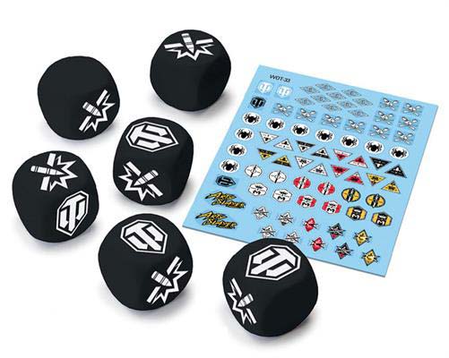 World of Tanks: Miniatures Game Dice and Decal Upgrade Pack - Tank Ace