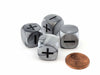 Fudge Dice, 4 Pieces - Silver Olympic