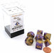 Halfsies Dice 7 Piece Polyhedral DnD Dice Set - Queen's Dice