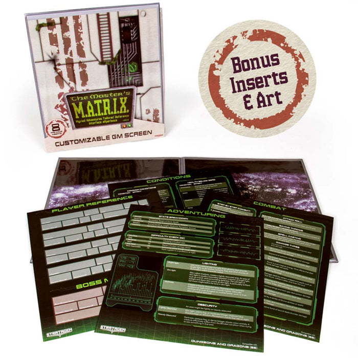 The Master's Matrix Customizable DM Screen - Silver