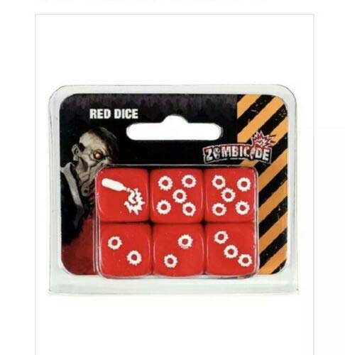 Zombicide: 6 Pack of Red Dice with White Pips