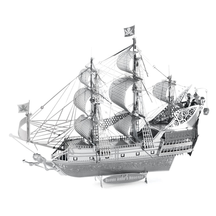 Fascinations ICONX Queen Anne's Revenge Ship Laser Cut 3D Metal Model Kit