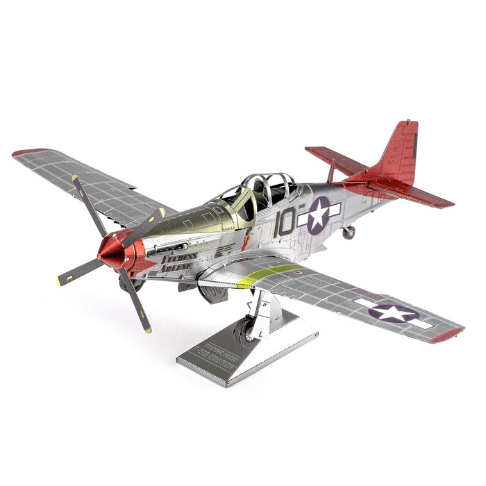 Fascinations ICONX Tuskegee P-51DLaser Cut 3D Metal Model Kit