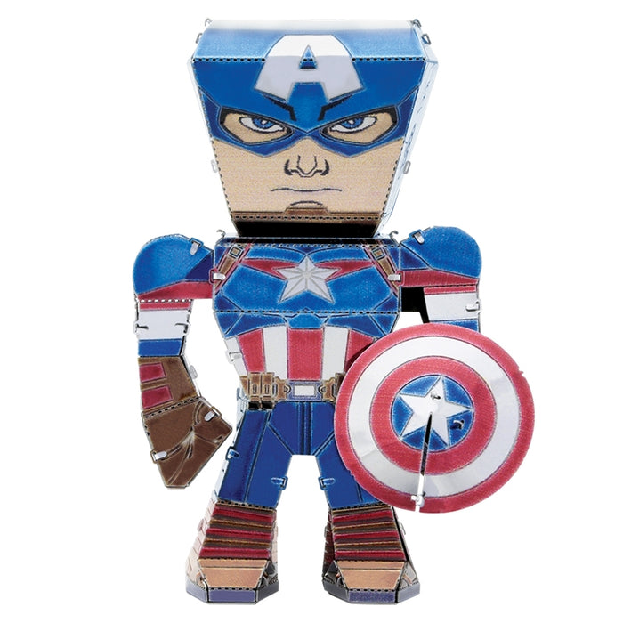 Fascinations Metal Earth Legends Captain America Laser Cut Color 3D Metal Model