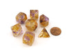 Unicorn Resin 16mm 7-Die Polyhedral Dice Set - Royal Sunset