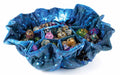 Velvet Compartment Dice Bag with Pockets - Galaxy (Blue)