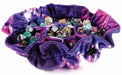Velvet Compartment Dice Bag with Pockets - Nebula (Purple)