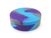 Round Silicone Dice Case - Purple, Grey, and Light Blue