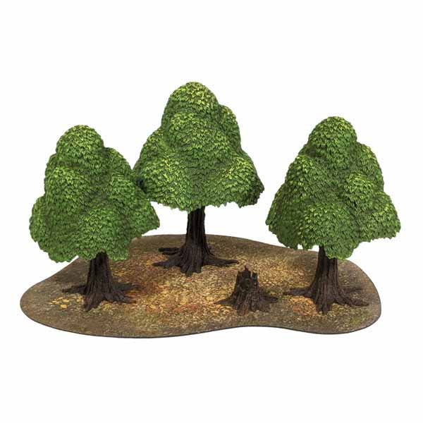 Monster Scenery, Pre-Painted Tabletop Scenery Set: Verdant Forest
