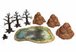 Monster Scenery, Pre-Painted Tabletop Scenery Set: Autumn Forest