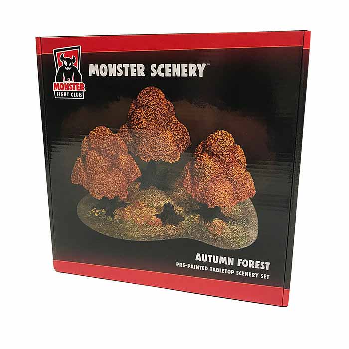 Monster Scenery, Pre-Painted Tabletop Scenery Set: Autumn Forest