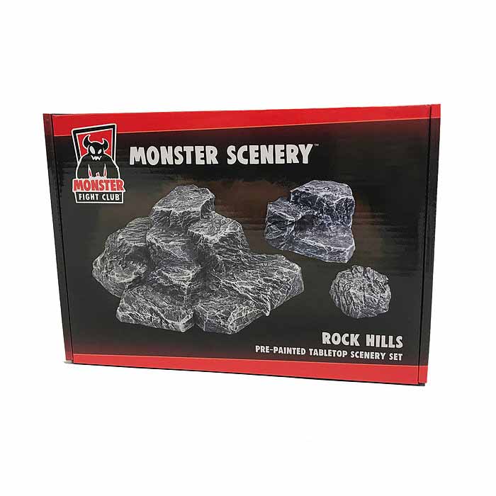 Monster Scenery, Pre-Painted Tabletop Scenery Set: Rock Hills