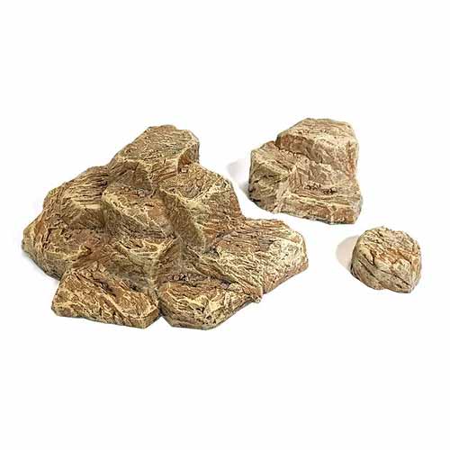 Monster Scenery, Pre-Painted Tabletop Scenery Set: Barren Hills