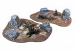 Monster Scenery, Pre-Painted Tabletop Scenery Set: Broken Ground