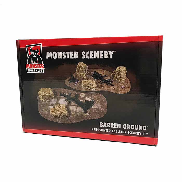 Monster Scenery, Pre-Painted Tabletop Scenery Set: Barren Ground