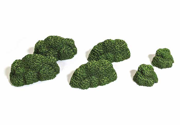 Monster Scenery, Pre-Painted Tabletop Scenery Set: Verdant Green Bushes
