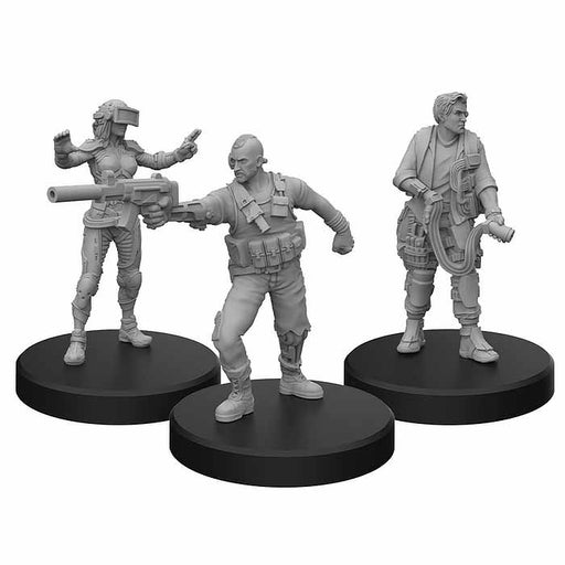 Cyberpunk RED Plastic Miniatures: Edgerunners A - Solo, Tech, and Netrunner