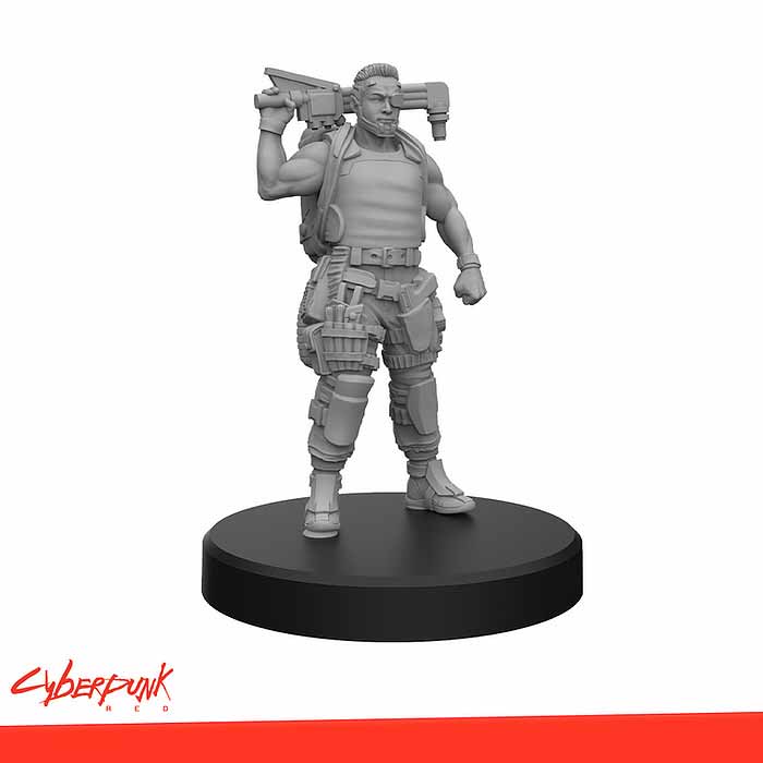 Cyberpunk RED Plastic Miniatures: Edgerunners B - Tech, Nomad, and Fixer