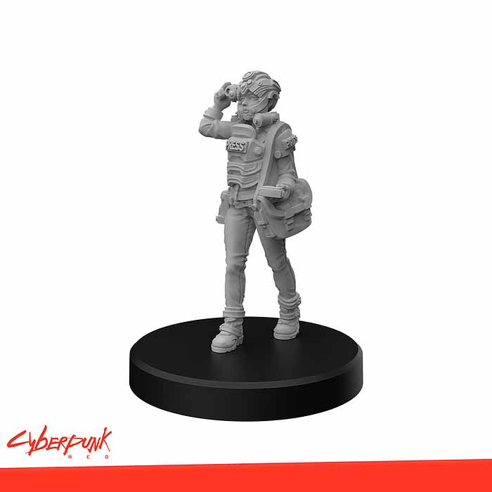 Cyberpunk RED Plastic Miniatures: Edgerunners D - Solo, Nomad, and Media