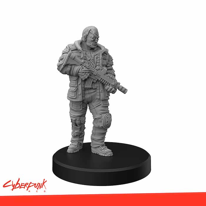 Cyberpunk RED Plastic Miniatures: Edgerunners D - Solo, Nomad, and Media