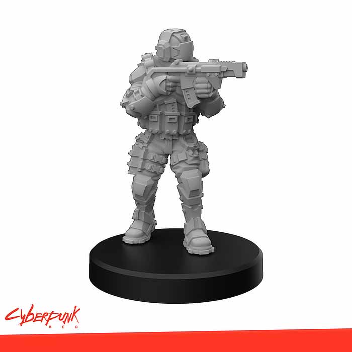 Cyberpunk RED Plastic Miniatures: Lawmen - Command