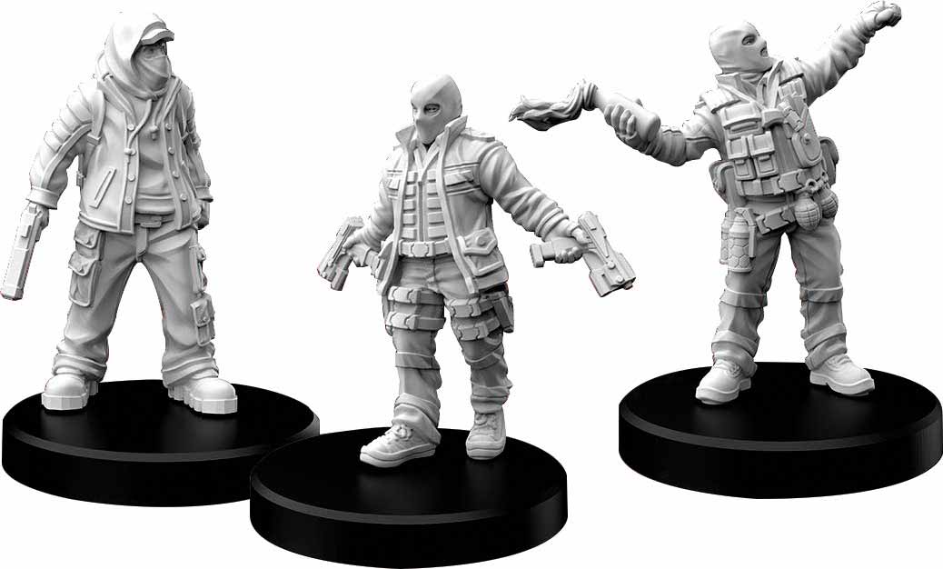 Cyberpunk RED Plastic Miniatures: Combat Zoners - Punks