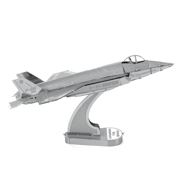 Fascinations Metal Earth F-35A Lightning II Plane Laser Cut 3D Metal Model Kit