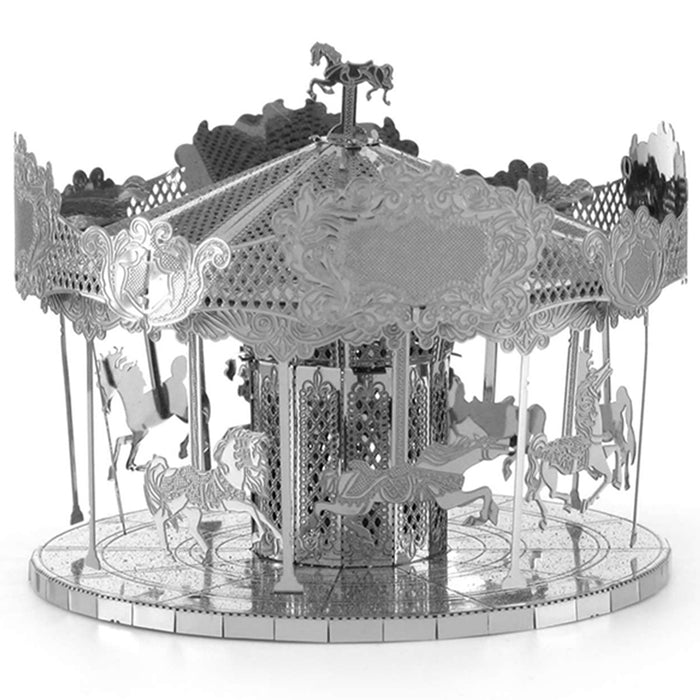 Fascinations Metal Earth Merry Go Round Laser Cut 3D Metal Model Kit