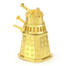 Fascinations Metal Earth Gold Dalek Doctor Who Gold Laser Cut 3D Metal Model Kit