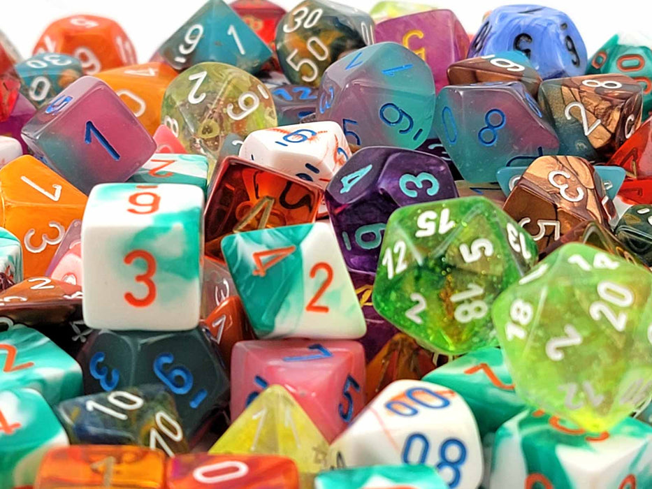 Pack of 150 Assorted Loose Polyhedral Chessex Lab Dice