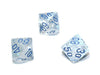 Luminary Borealis 16mm Tens D10 (00-90) Dice, 6 Pieces - Icicle with Light Blue