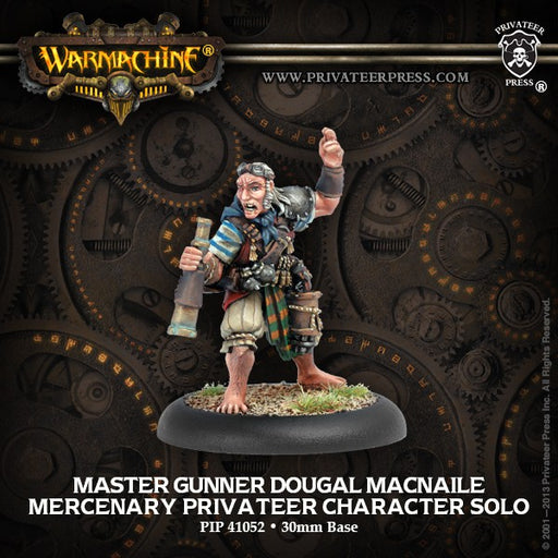 Warmachine Mercenaries Master Gunner Dougal Macnaile Privateer Solo Unpainted