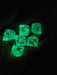Luminary Nebula 15mm D8 Chessex Dice, 6 Pieces - Wisteria with White Numbers