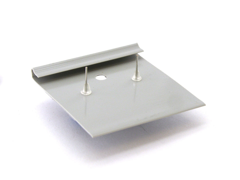 Tiny 5mm Post Stud Dice Earrings - Opaque White with Black Pips