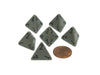 Opaque 18mm 4 Sided D4 Chessex Dice, 6 Pieces - Dark Grey with Black Numbers