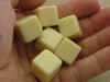 Pack of 6 Blank D6 Standard Size Dice - Ivory