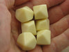 Pack of 6 Blank D10 Standard Size Dice - Ivory