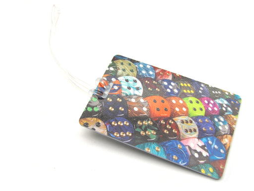 Chessex Dice Luggage Tag with Clear Tie
