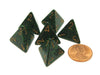 Speckled 18mm 4 Sided D4 Chessex Dice, 6 Pieces - Golden Recon