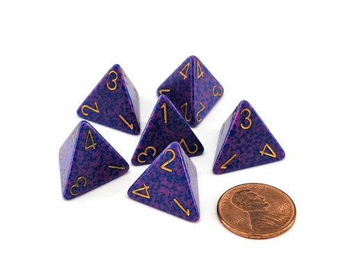 Speckled 18mm D4 Chessex Dice, 6 Pieces - Lathyrus