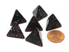 Speckled 18mm 4 Sided D4 Chessex Dice, 6 Pieces - Space
