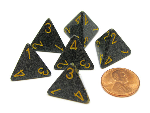 Speckled 18mm 4 Sided D4 Chessex Dice, 6 Pieces - Urban Camo
