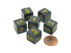 Speckled 15mm 6 Sided D6 Polyhedral Chessex Dice, 6 Pieces - Urban Camo